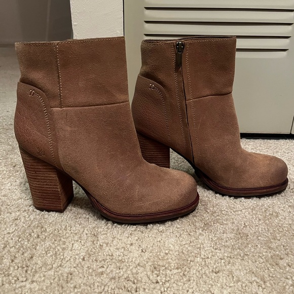 Sam Edelman Shoes - 🔴Lightly Used Sam Edelman Tan Heeled Boots- Size 11
